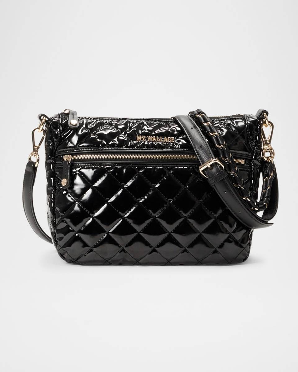Crosby Ella Quilted Patent Crossbody Bag